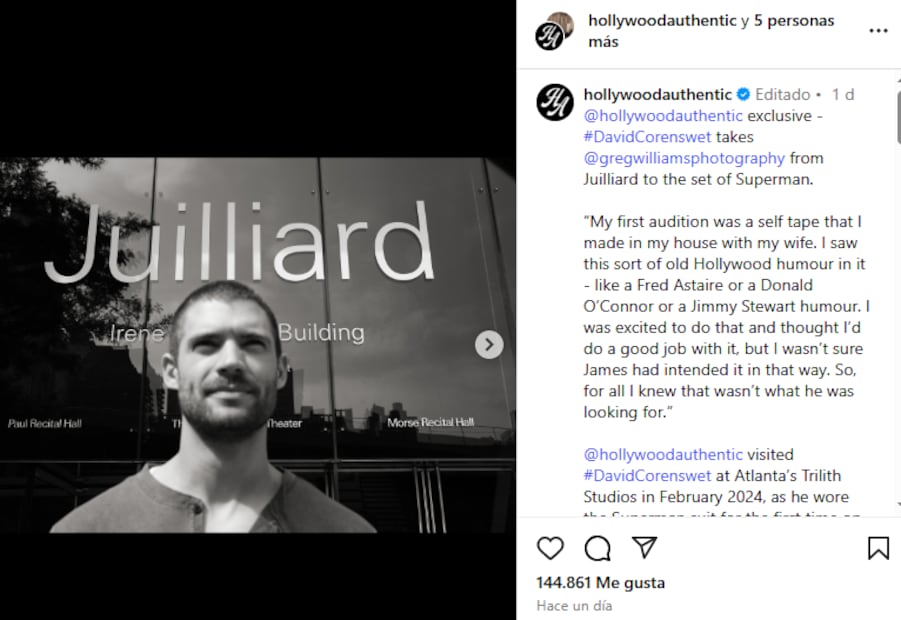 David Corenswet / Foto: Instagram