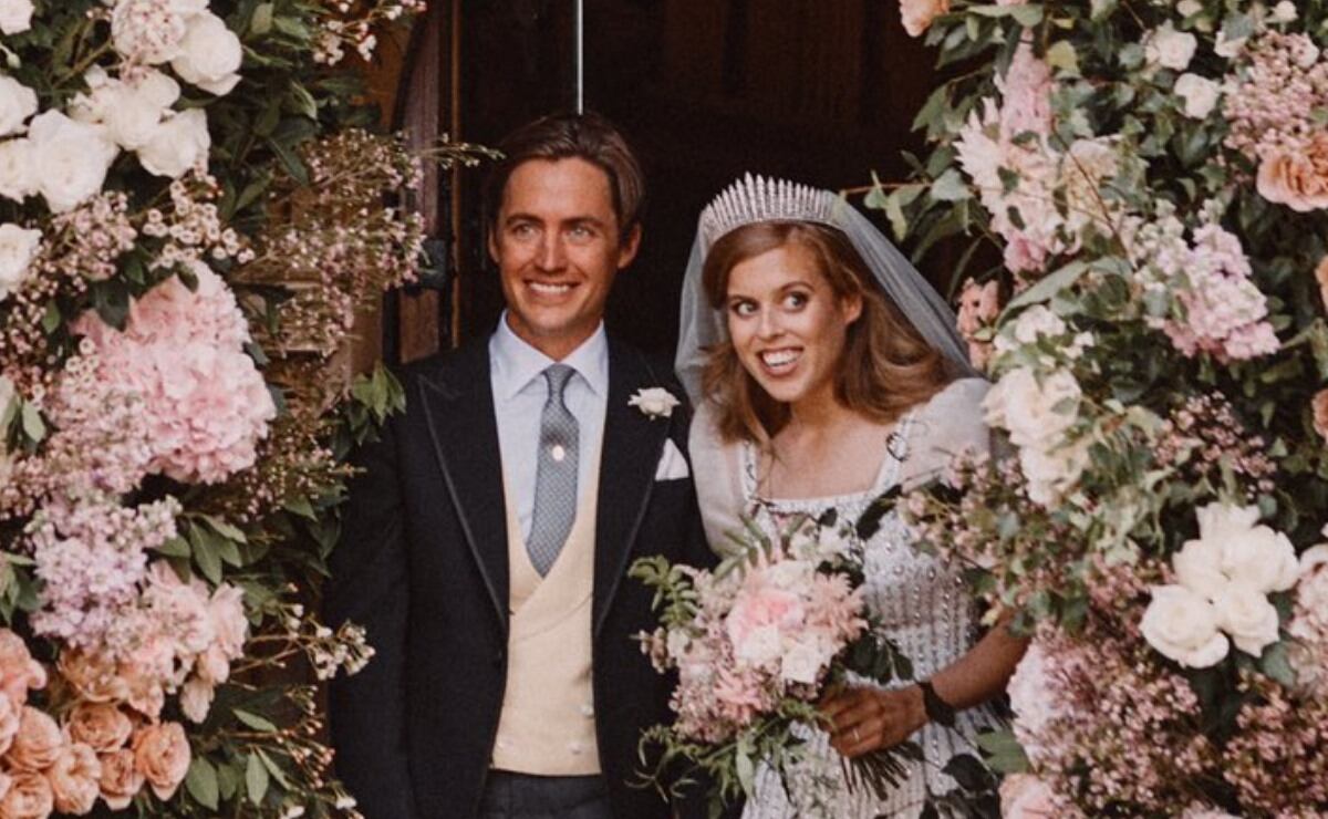 Fotos: Beatriz de York usó la misma tiara que la reina Isabel en su boda 