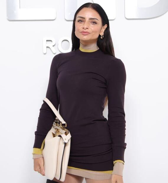 Aislinn Derbez fue invitada especial en el desfile de Fendi / Foto: Cortesía