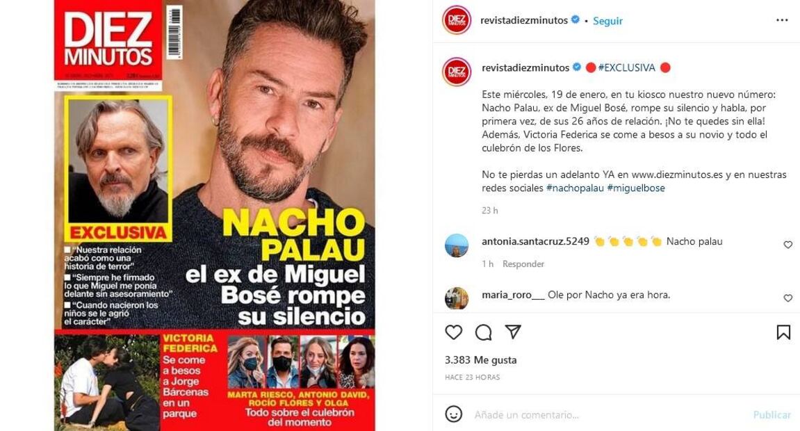 Nacho Palau, ex de Miguel Bosé, habla por primera vez: “Acabó como una historia de terror”