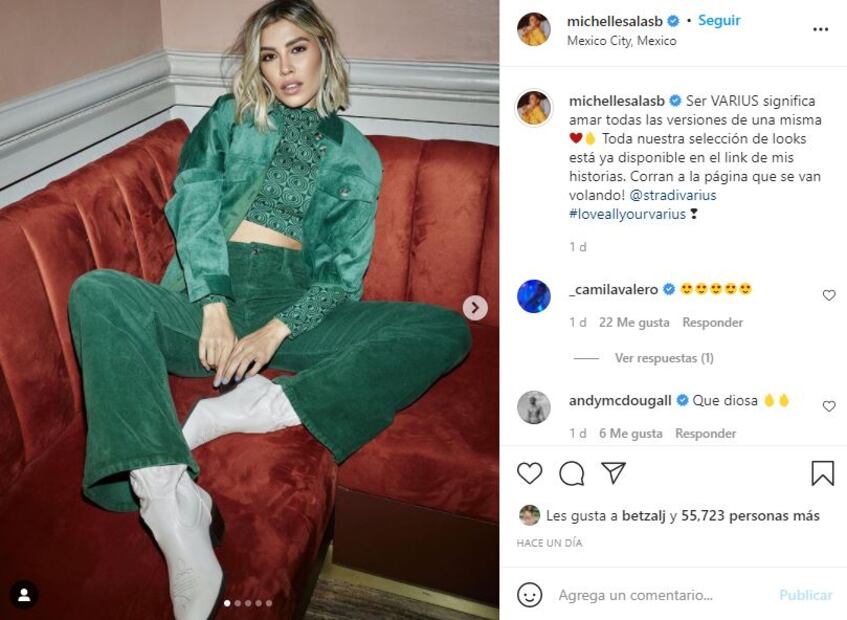 Michelle Salas impacta en leggins y crop top
