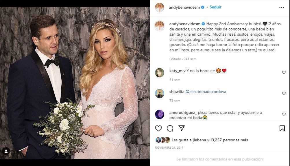 Andy Benavides rompe el silencio tras detención de su esposo y su suegro