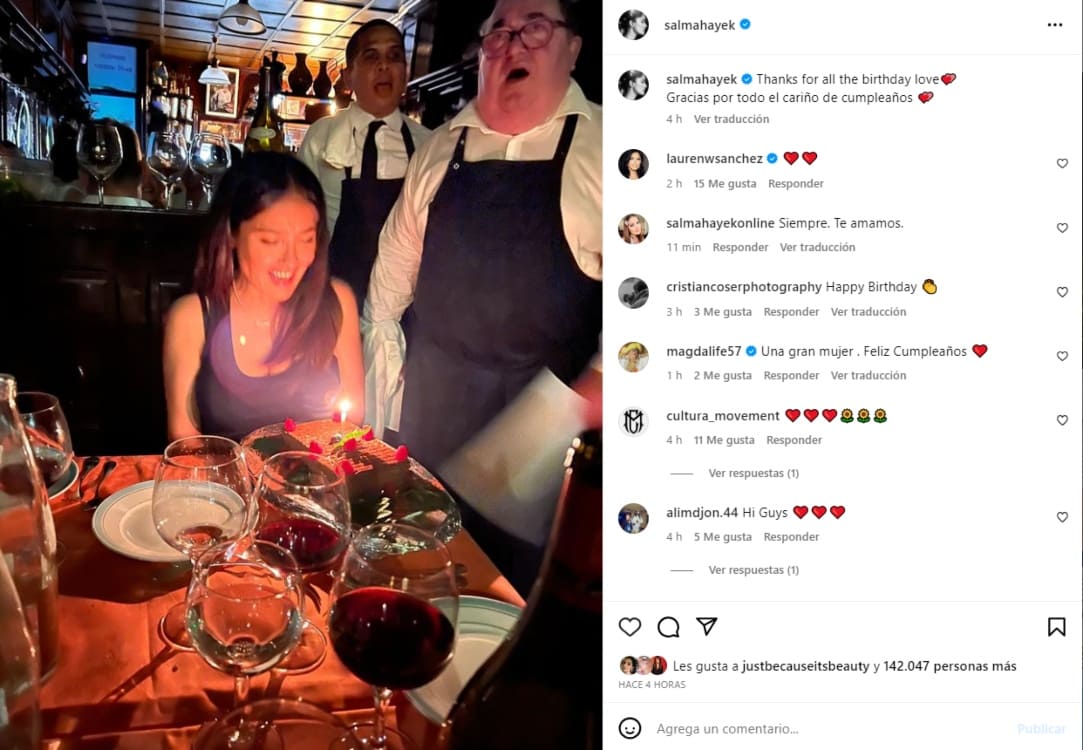 Instagram: @salmahayek
