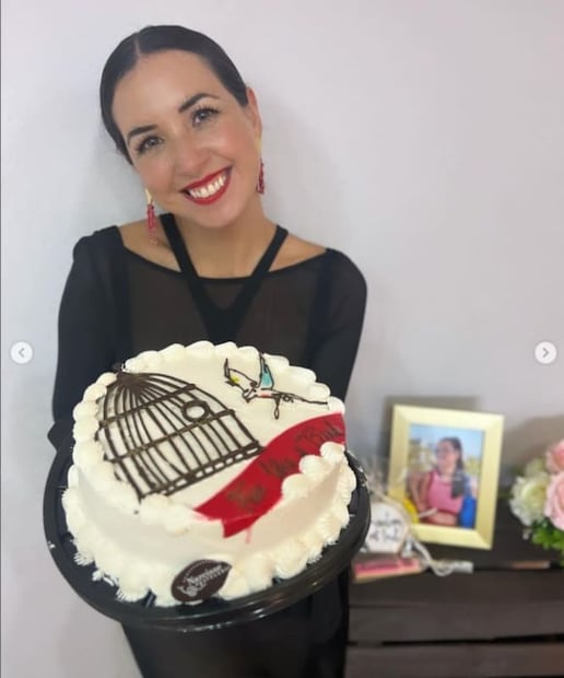 Fátima Torre en su fiesta de divorcio / Instagram: @fatimatorre