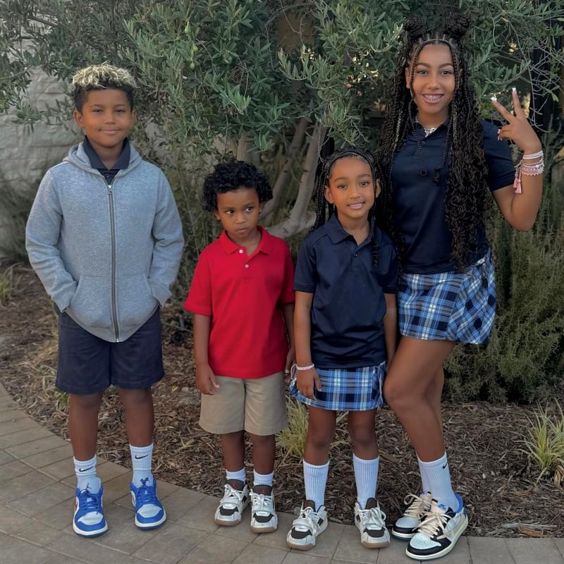 Kim Kardashian junto a sus hijos / Foto: Instagram