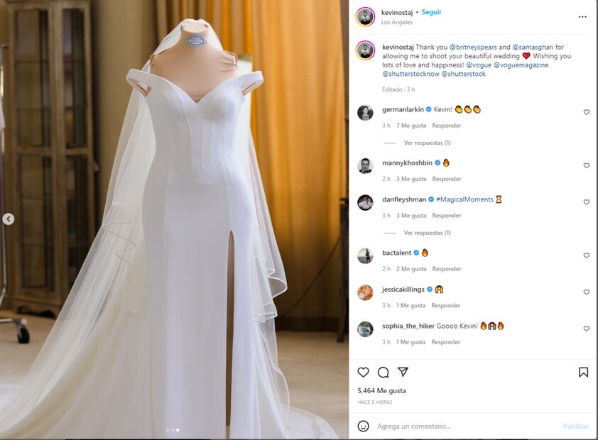 TOP 10. Fabulosos e icónicos vestidos de novia de las celebridades 2022