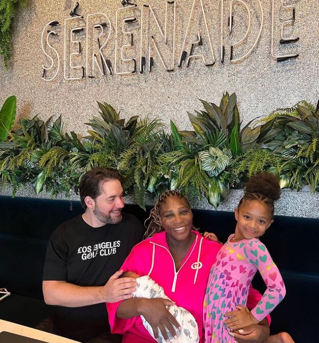 Serena Williams y su familia/Instagram
