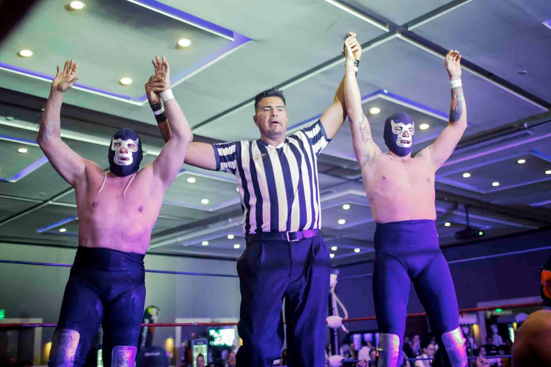 Obviamente, el ganador fue Blue Demon Jr. (Foto: Esteban Torreblanca)