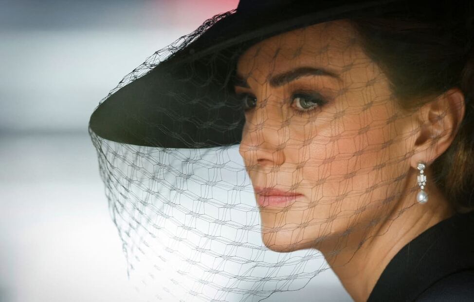 Kate Middleton en el funeral de la reina Isabel II en septiembre de 2022 / Foto: AFP