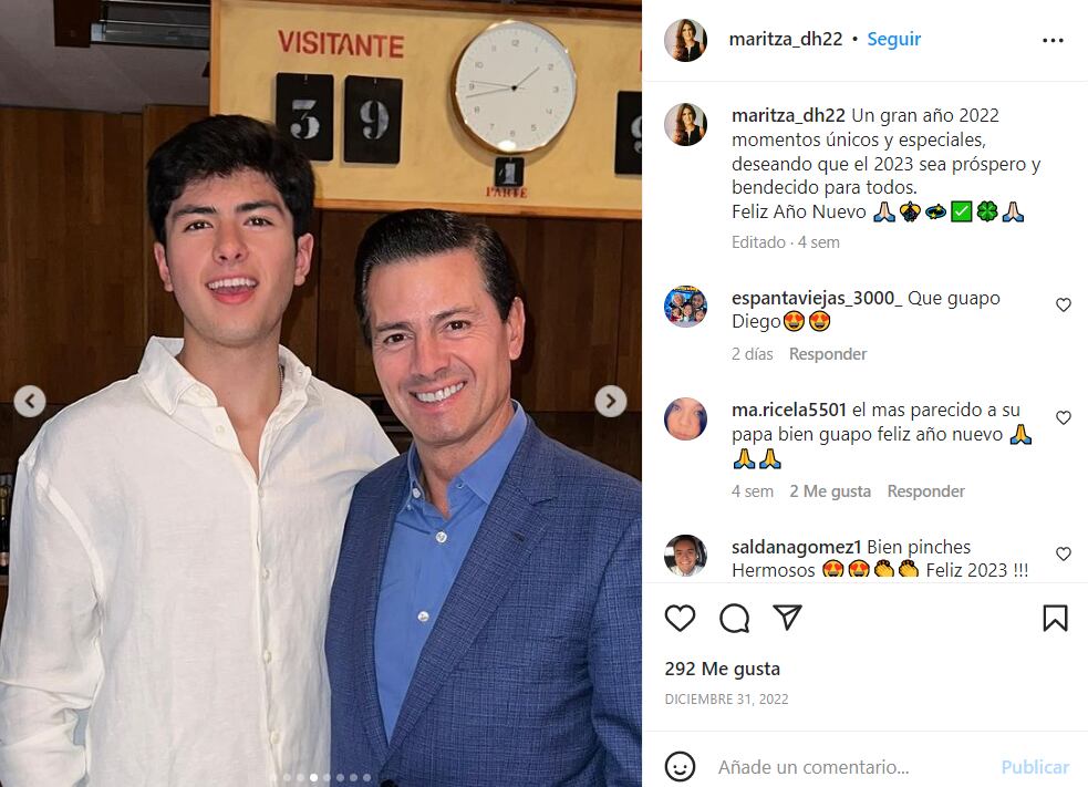 La buena relación de Diego Alejandro con su papá Enrique Peña Nieto, retratada por Maritza Díaz