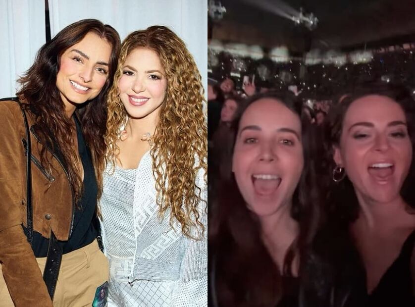 Aislinn Derbez y Kitzia Mitre asistieron al concierto de Shakira / Fotos: Instagram