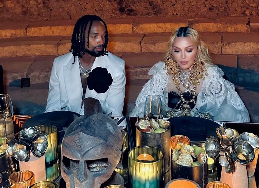 Madonna junto a su novio Akeem Morris/ Foto: Instagram