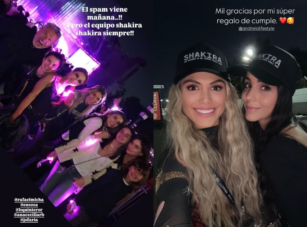 Socialités en el concierto de Shakira / Foto: Instagram