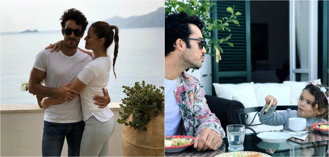 Aarón Díaz y Lola Ponce viajan en familia a Italia