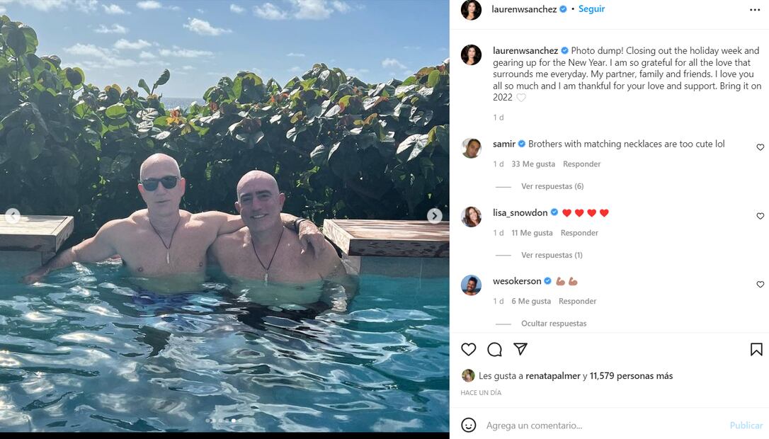 Jeff Bezos presume su musculoso cuerpo a bordo de exclusivo yate 