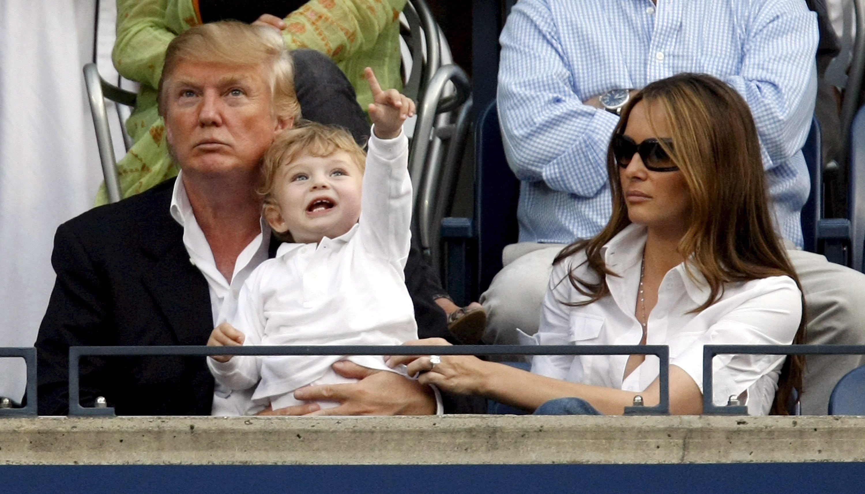 Donald, Barron y Melania Trump / Foto: EFE