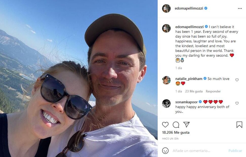 Beatriz de York recibe amoroso mensaje de Edoardo Mapelli