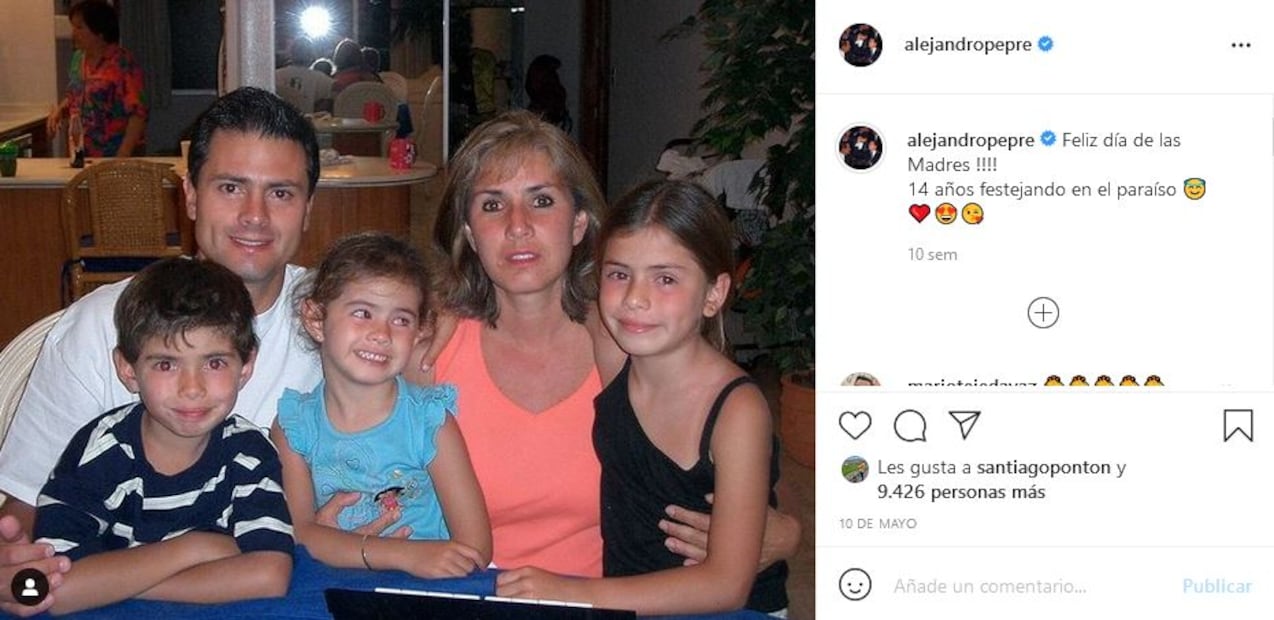 Enrique Peña Nieto reaparece en tierna felicitación de su hijo Alejandro