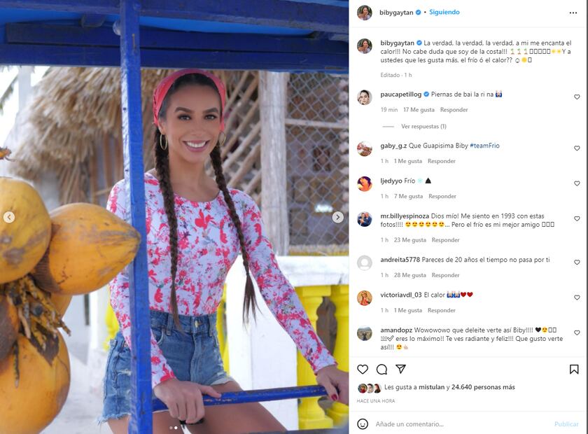 Biby Gaytán, a sus 50 años, modela mini short de mezclilla y bodysuit que le deja la espalda descubierta