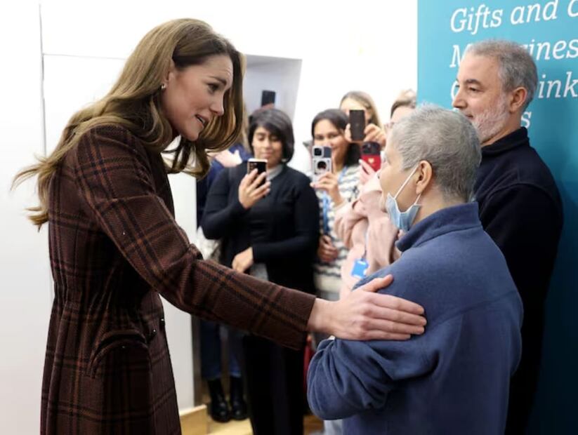 Kate Middleton en su visita al Hospital Royal Marsden / Foto: AFP