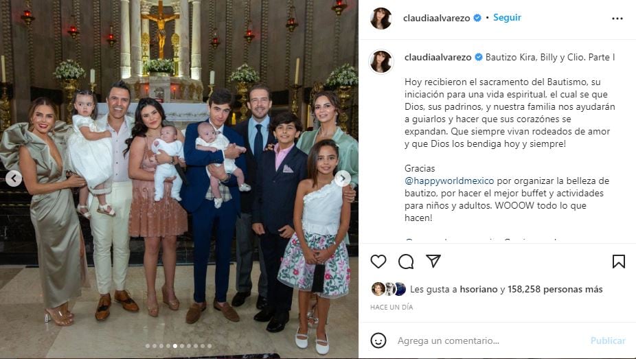 Ex esposa de Billy Rovzar se convirtió en madrina de los hijos de Claudia Álvarez