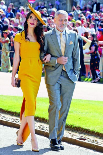 George y Amal Clooney entre los invitados a una cena en el palacio de Buckingham