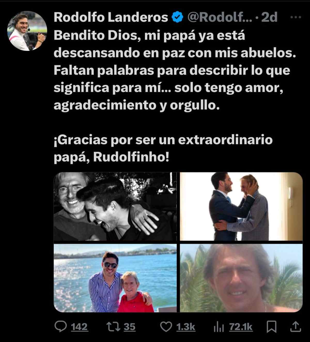 Con profunda pena, la familia Landeros despidió a Rodolfo Landeros Verdugo / Foto: Captura