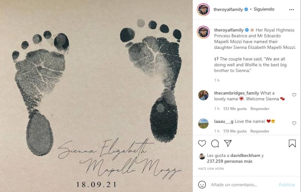Beatriz de York y Edoardo Mapelli revelan el nombre de su bebé: ¡italianísimo!