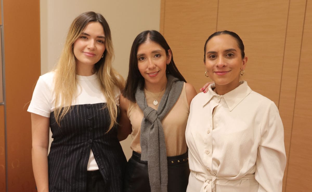 Karen Reynoso, Mariana Delgado y Fernanda Corral en la celebración de OMEGA para Osmar Olvera y Gaby Agundez, atletas mexicanos de París 2024 / Foto: Arturo Quintero