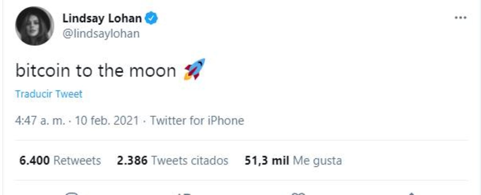 Bitcoin: Elon Musk, Lindsay Lohan y más famosos que apoyan la criptomoneda
