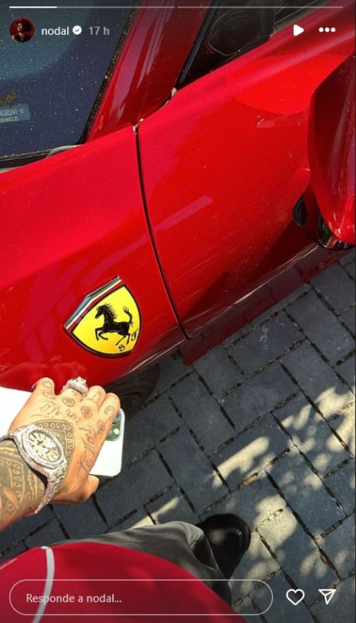 El lujoso auto de Christian Nodal / Instagram