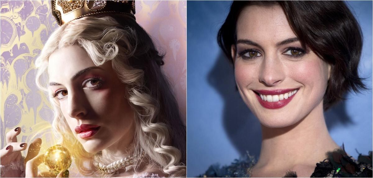 Así lucen los personajes de “Alicia a través del espejo” sin caracterización