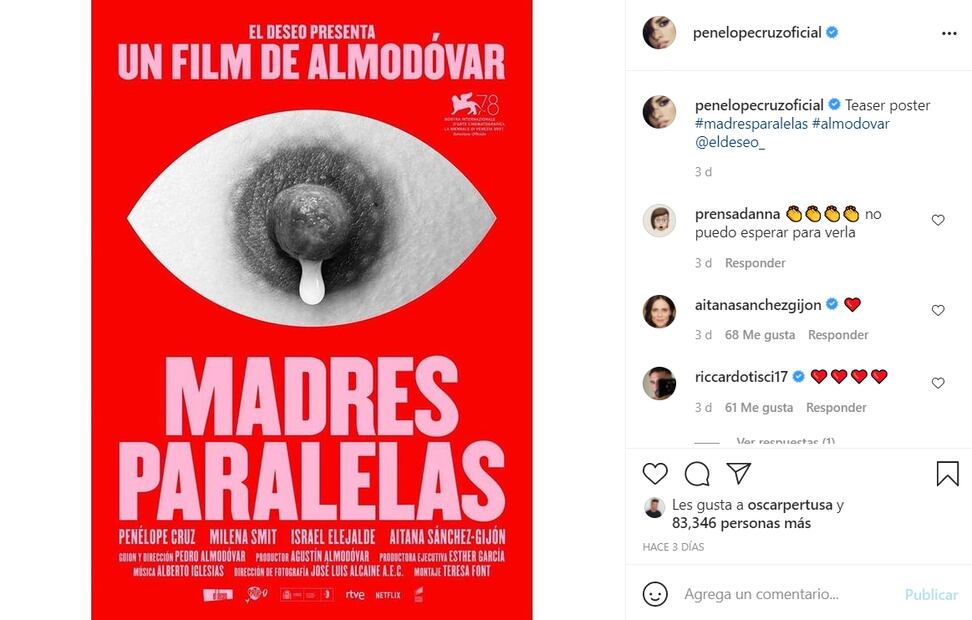 Pedro Almodóvar agradece apoyo tras censura en Instagram y alerta sobre los algoritmos