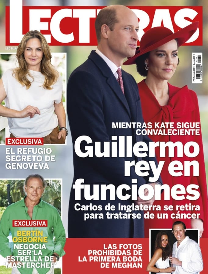 La portada de la revista 'Lecturas' con las fotos de Meghan Markle y Trevor Engelson