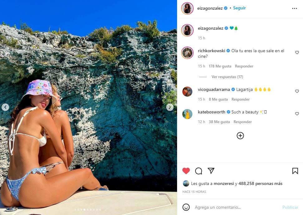 Eiza González impacta con sus bikinis en vacaciones ¡Imperdible!