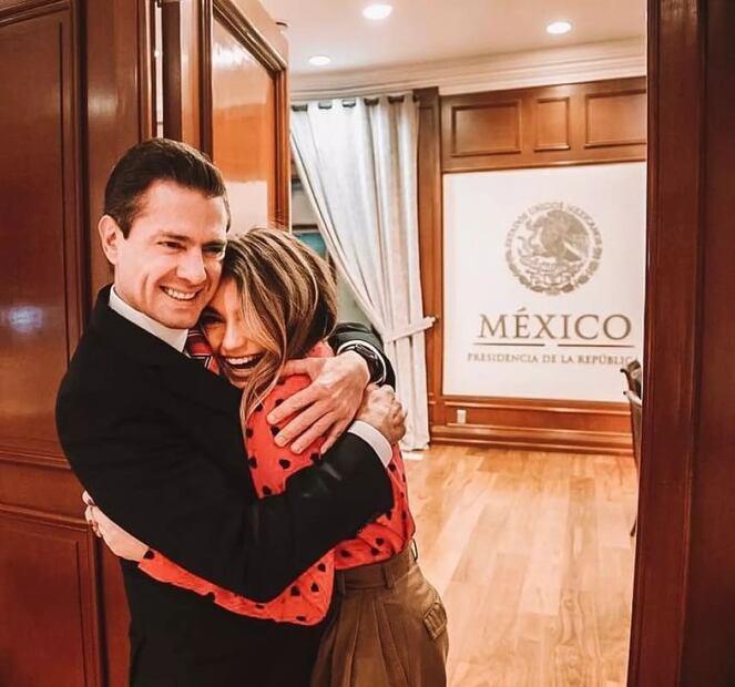 Enrique Peña Nieto con Sofía Castro / Foto: Instagram
