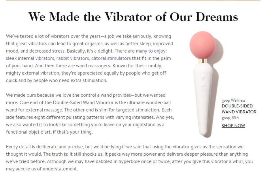 Gwyneth Paltrow promociona vibrador en Goop con foto del Oscar