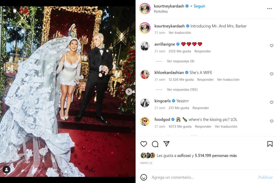 TOP 10. Fabulosos e icónicos vestidos de novia de las celebridades 2022