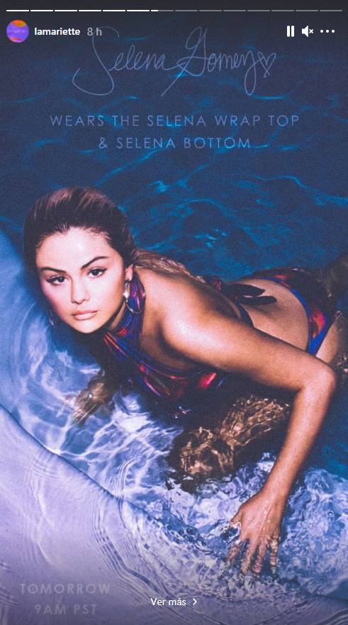 Selena Gomez modela coloridos bikinis para colección de sus amigas