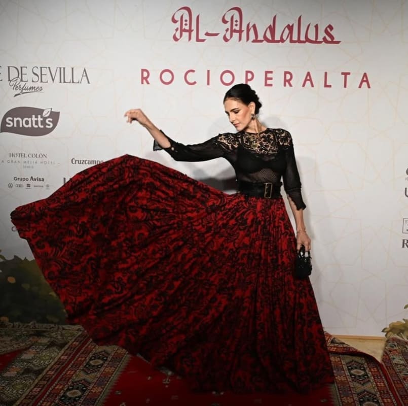 Adriana Abascal en el desfile de Rocío Peralta / Foto: Instagram