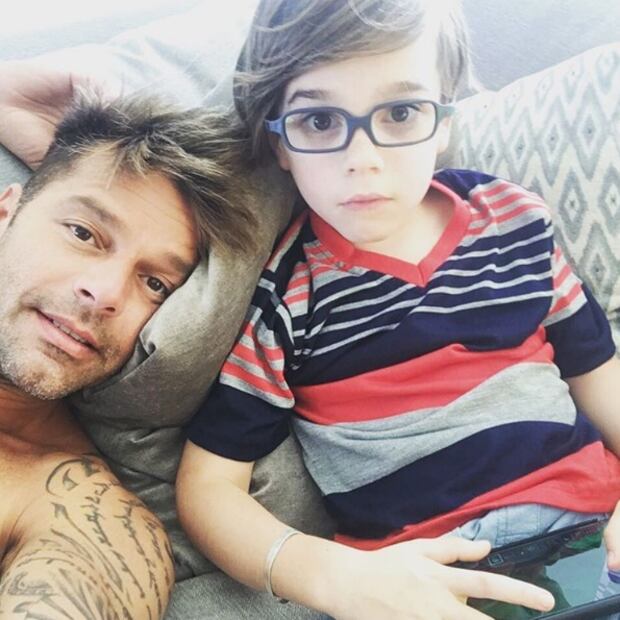 Ricky Martin junto a su hijo Valentino / Foto: Archivo