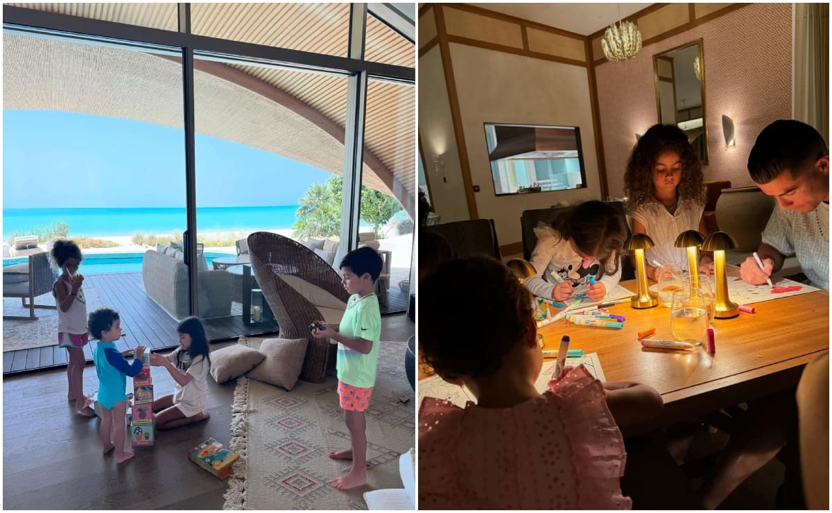 Los hijos de Cristiano Ronaldo y Georgina Rodríguez durante sus vacaciones / Instagram