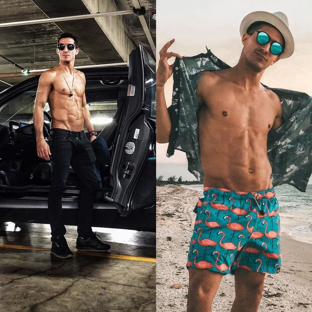 Rommel Pacheco y su abdomen de infarto