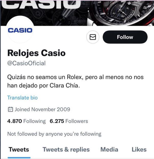 La respuesta de Casio a la canción de Shakira es falsa