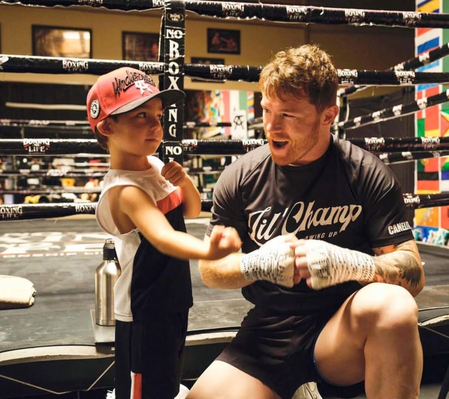 Saul Adiel, hijo de Canelo / Foto: Especial @canelo