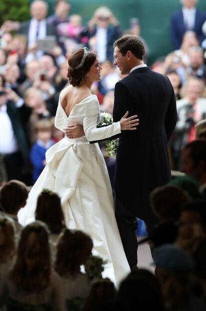 El vestido de boda de la princesa Eugenia se exhibirá en el castillo de Windsor