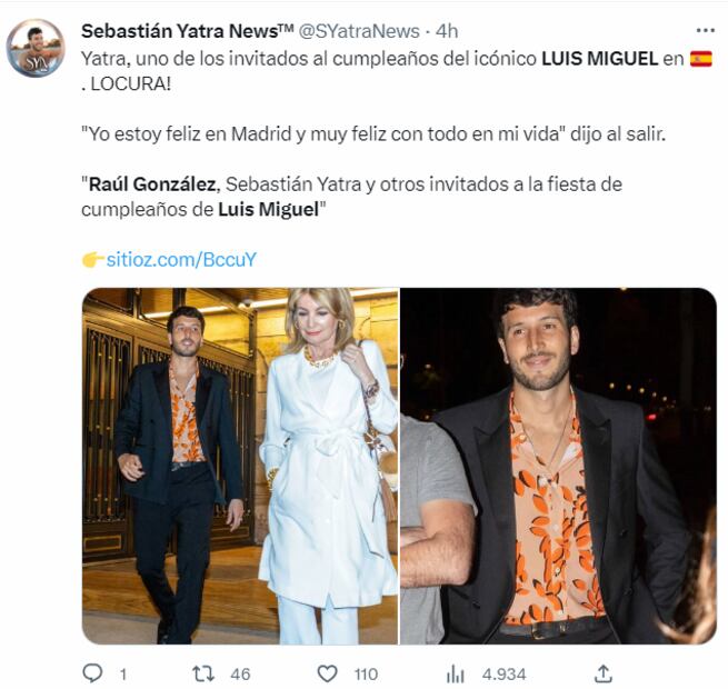 Luis Miguel celebra sus 53 años con tremenda fiesta organizada por Paloma Cuevas