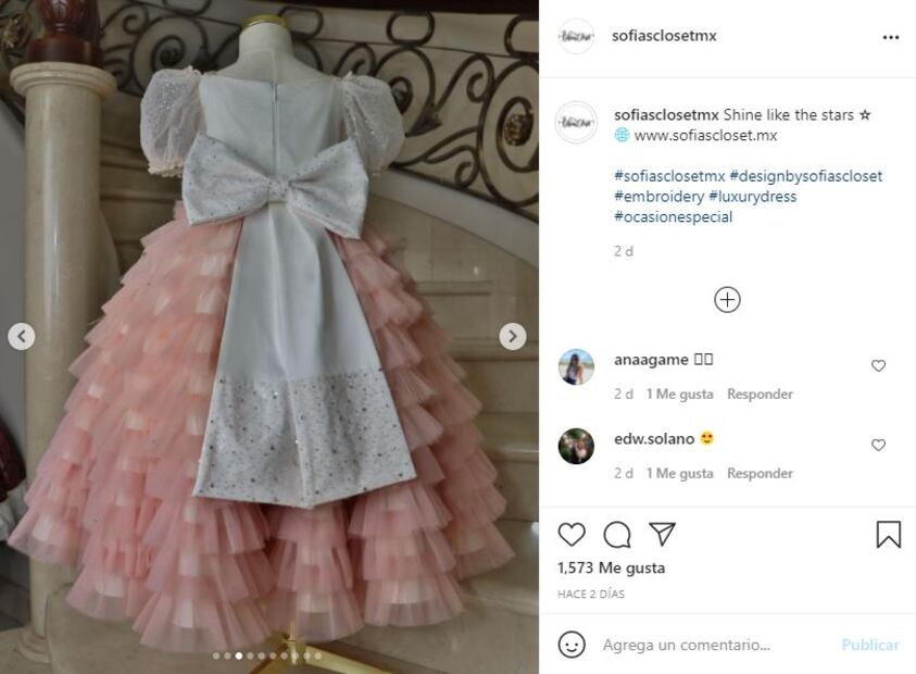 El espectacular vestido que la hija de “Canelo” y Fernanda Gómez usó en su boda