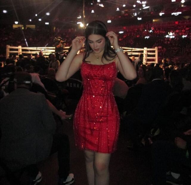 El look que eligió Emily para asistir a la pelea de su papá, Saúl 'Canelo' Álvarez / Foto: Instagram