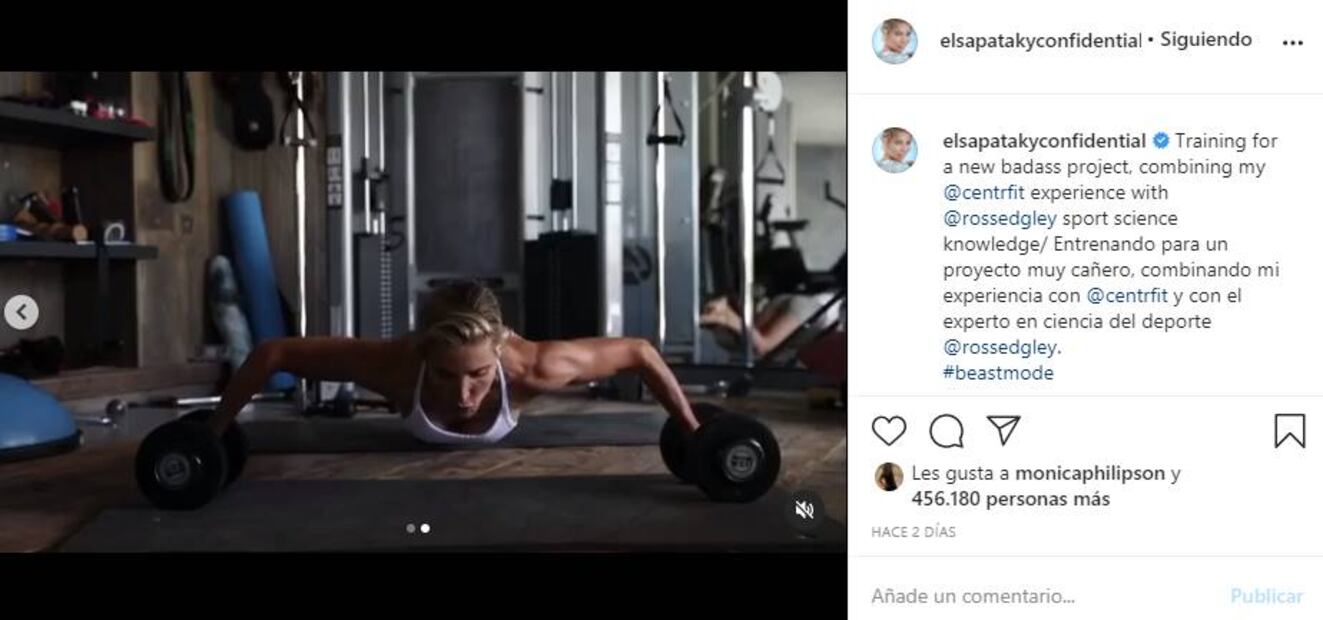 Elsa Pataky y sus impactantes músculos: la mejor coach que podrías tener